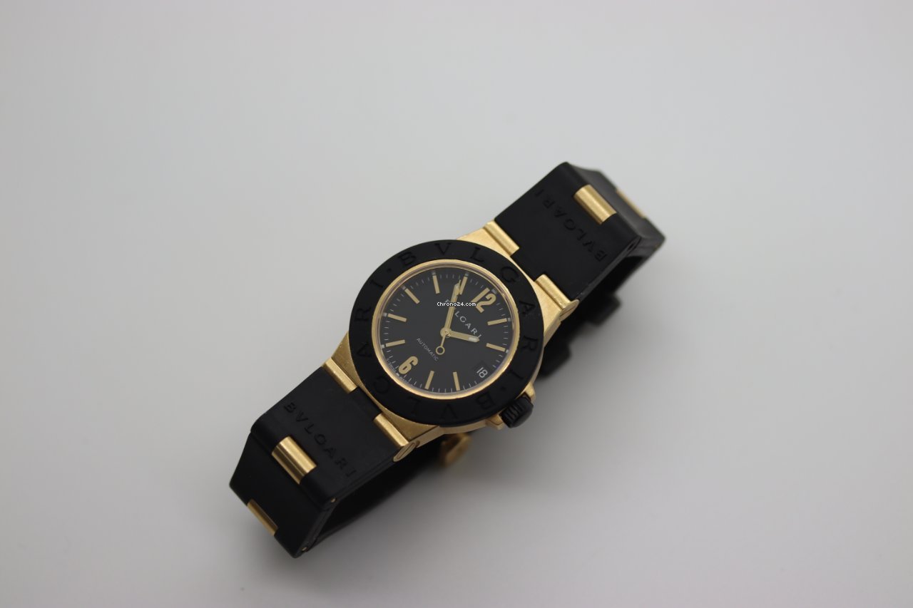 IMG_9081 Bulgari Diagono Womens watch Automatic Yellow gold AL32G Replica 8
