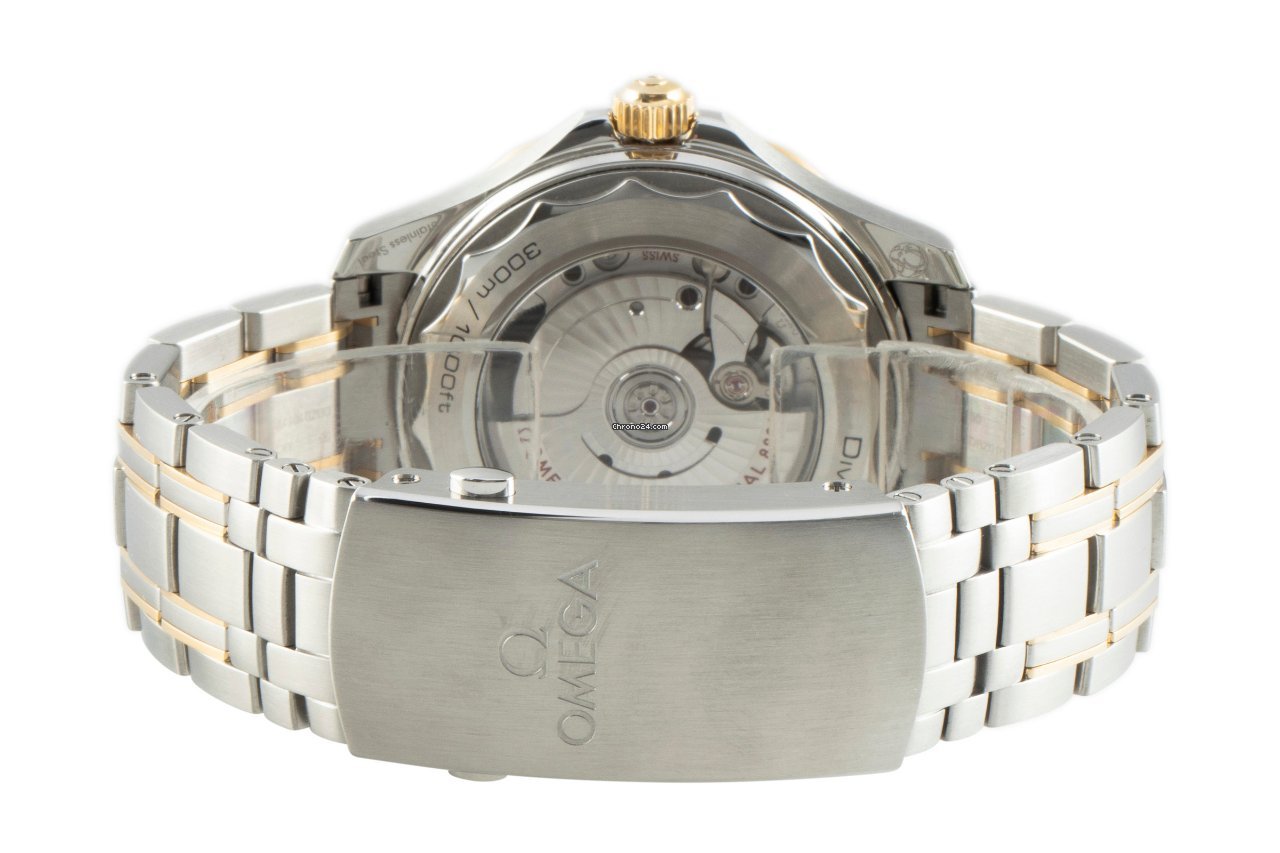 Omega Seamaster Diver 300 M Mens watch Unisex Automatic Gold Steel 210.22.42.20.01.001 Replica 8