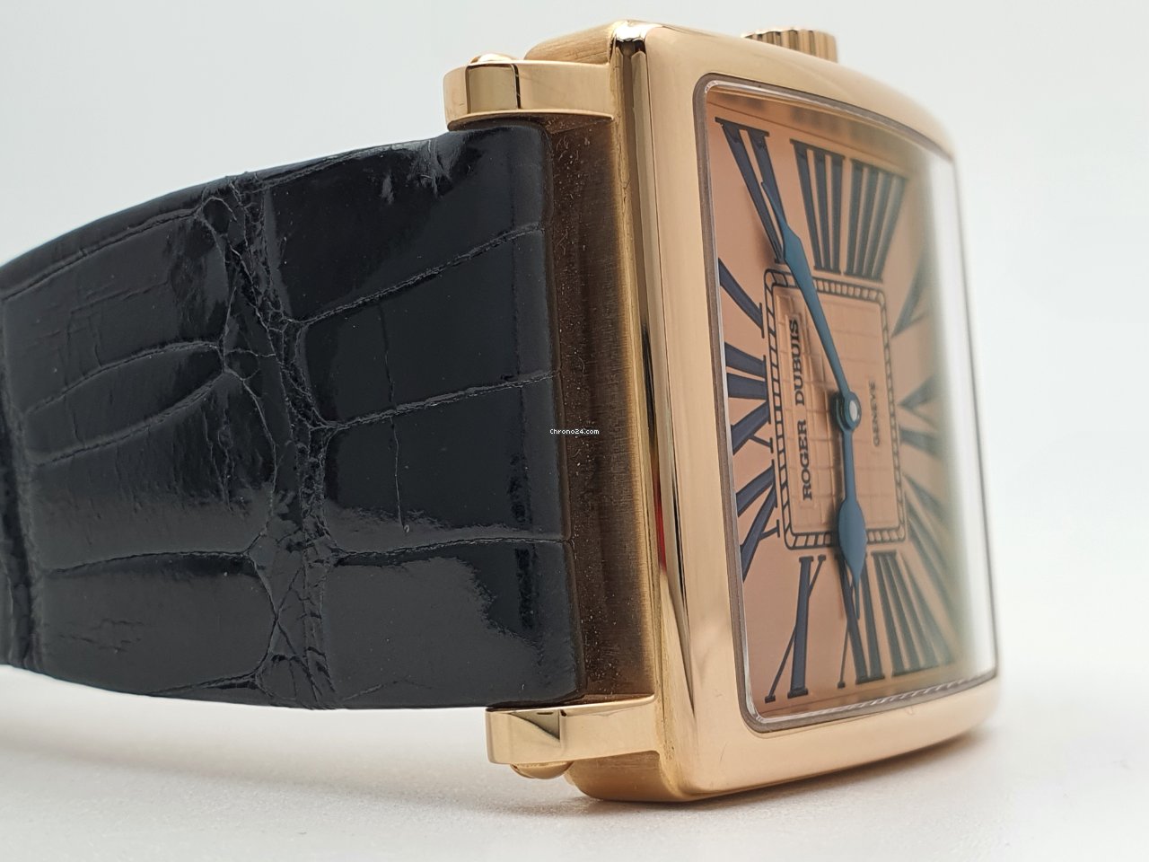 IMG_9081 Roger Dubuis Golden Square Mens watch Unisex Automatic Rose gold G37 Replica 8