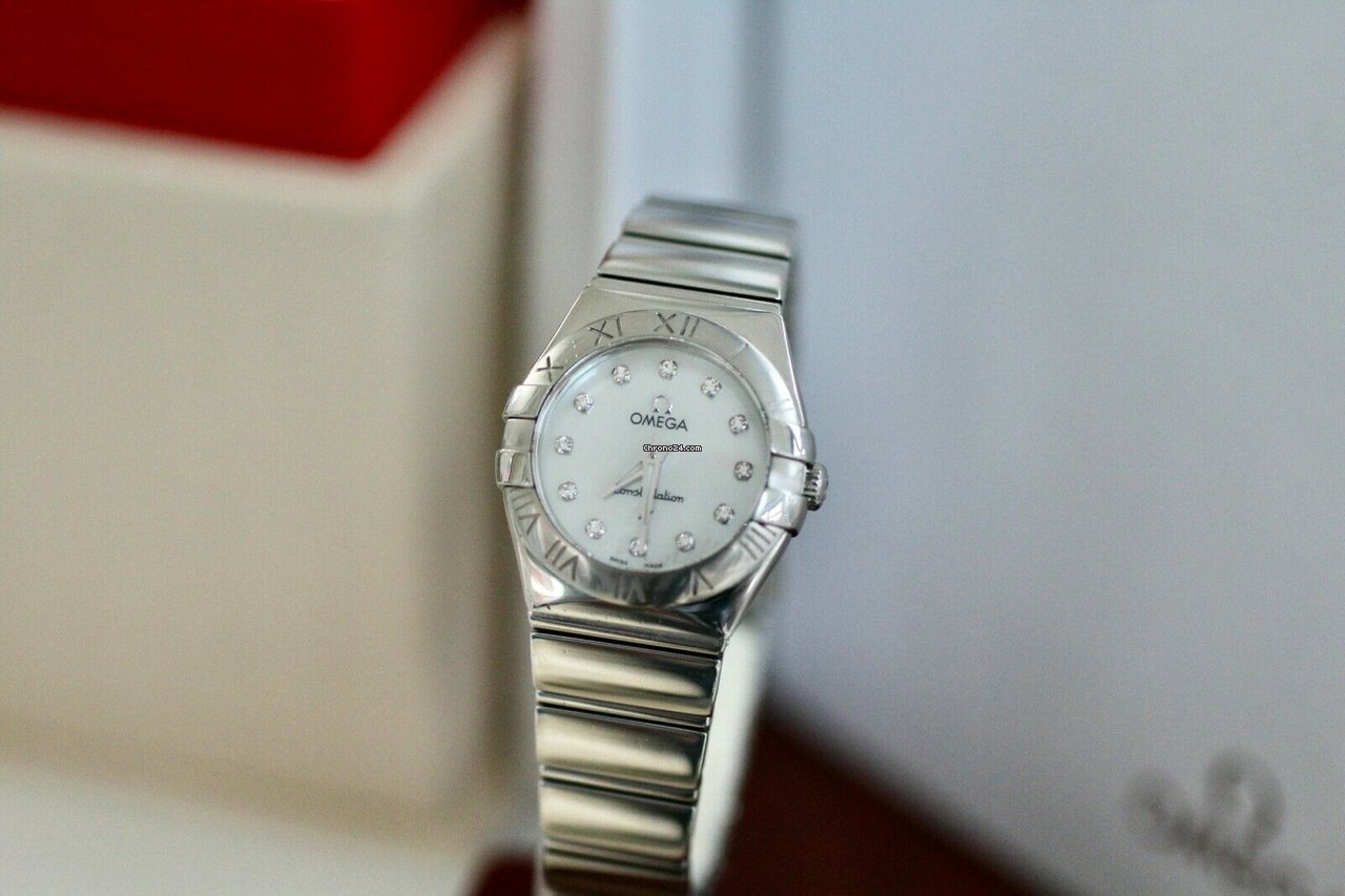 Omega Constellation Quartz Womens watch Quartz Steel 123.10.24.60.55.001 Replica 8
