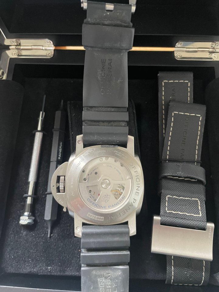 IMG_9081 Panerai Luminor Submersible 1950 3 Days Automatic Mens watch Unisex Automatic Titanium PAM 00305 Replica 8