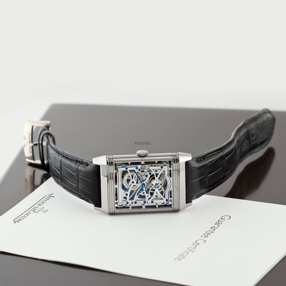 IMG_9081 Jaeger-LeCoultre Grande Reverso Mens watch Unisex Manual winding White gold 37335x1 273.3.48 Replica 8