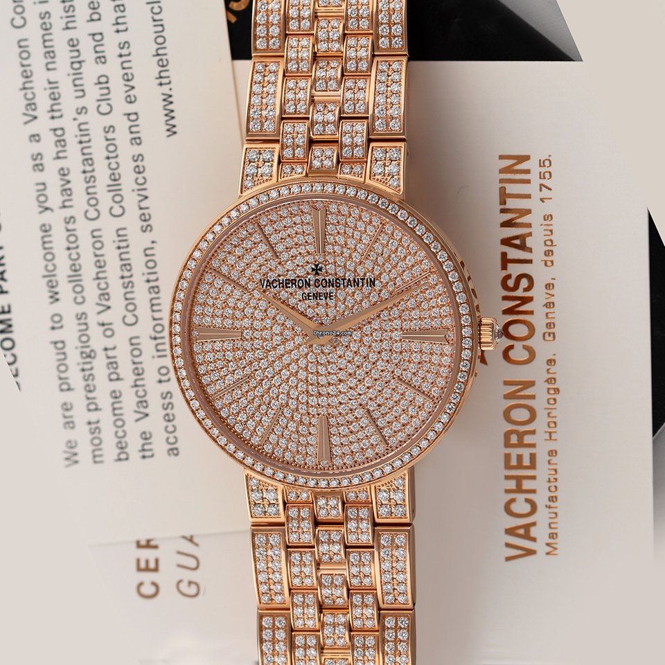IMG_9081 Vacheron Constantin Patrimony Mens watch Unisex Manual winding Rose gold 81575 v02r-9275 Replica 8