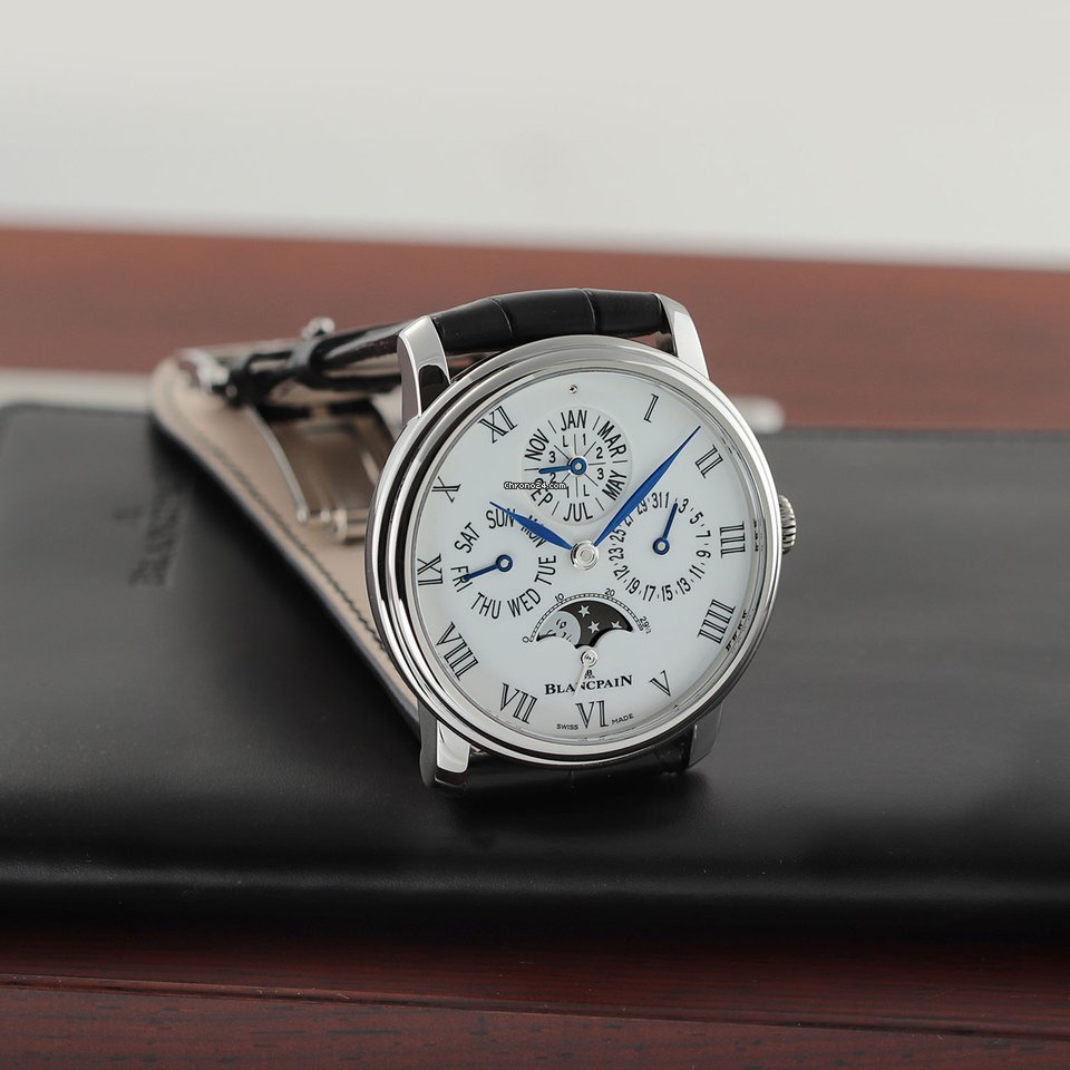 Blancpain Villeret Mens watch Unisex Automatic Platinum 6659-3431-55b Replica 8