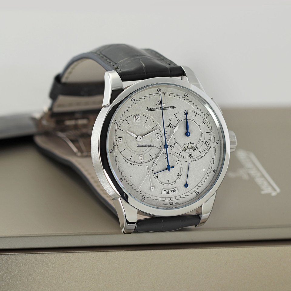 IMG_9081 Jaeger-LeCoultre Duometre Mens watch Unisex Manual winding Platinum 6016490 Replica 8