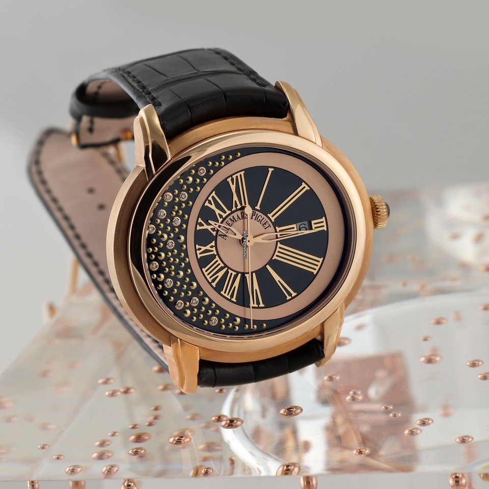IMG_9081 Audemars Piguet Millenary Womens watch Automatic Rose gold 15331or.oo.d002cr.01 Replica 8