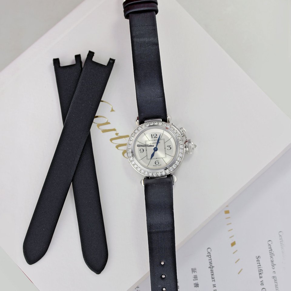 Cartier Pasha Womens watch Quartz White gold wj124027 Replica 8