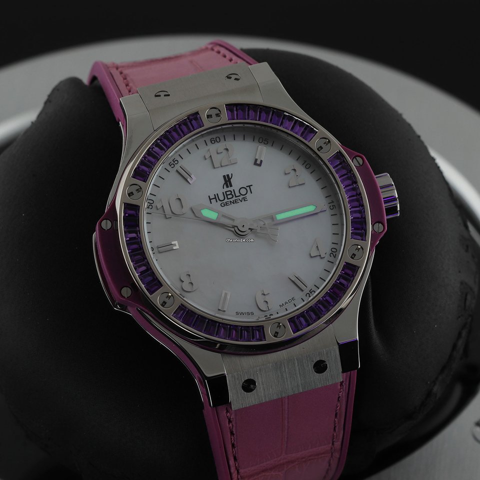 IMG_9081 Hublot Big Bang Tutti Frutti Womens watch Quartz Steel 361.sv.6010.lr.1905 Purple Replica 8