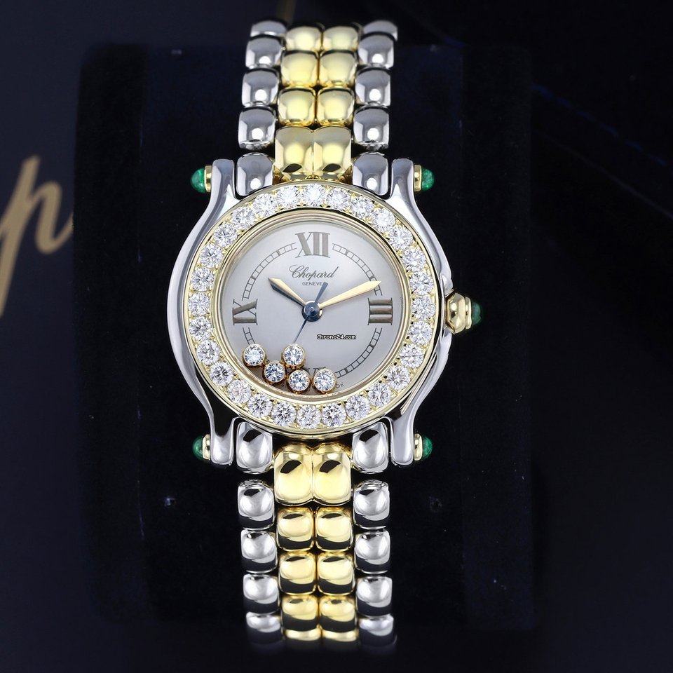 Chopard Happy Sport Womens watch Quartz Gold Steel 27 8251-22 11 Replica 8