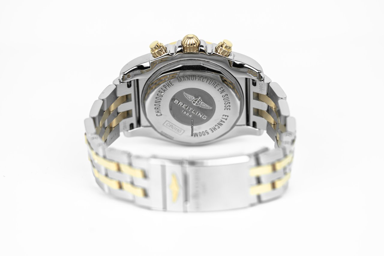 IMG_9081 Breitling Chronomat 44 Mens watch Unisex Automatic Gold Steel CB0110121B1C1 Replica 8