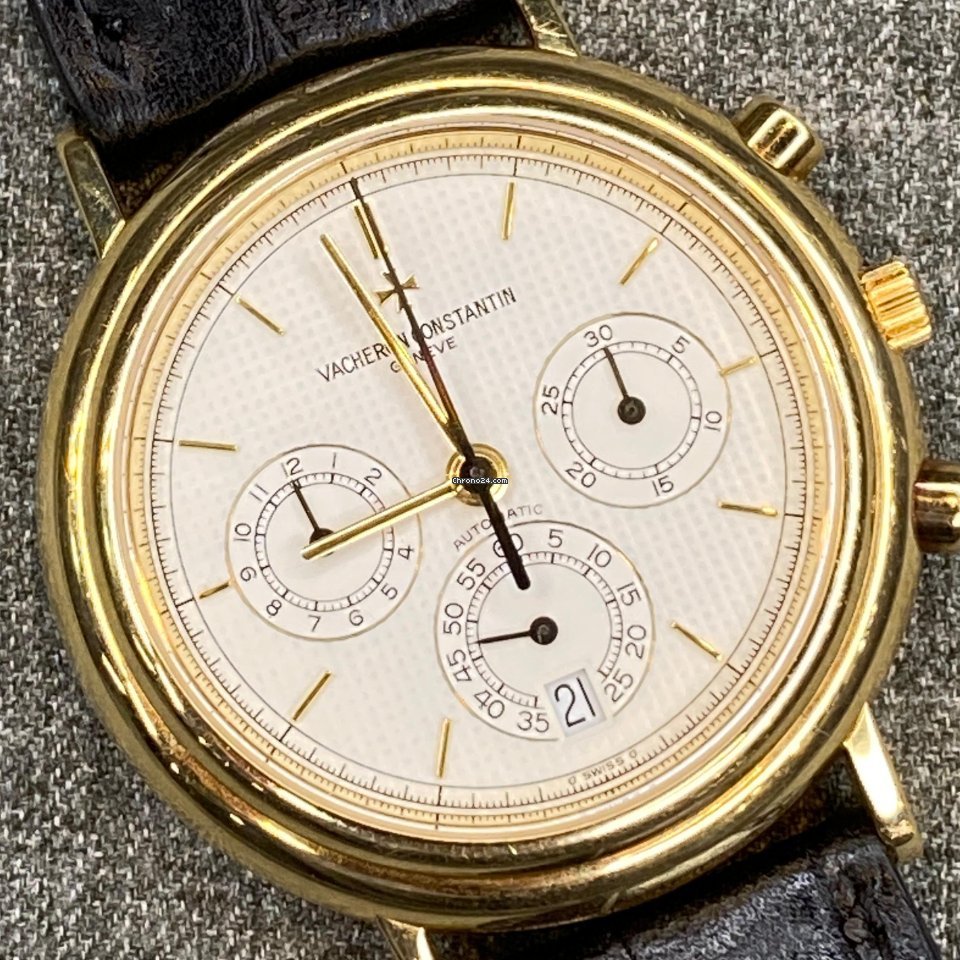 IMG_9081 Vacheron Constantin Historiques Mens watch Unisex Automatic Yellow gold 49003 Replica 8