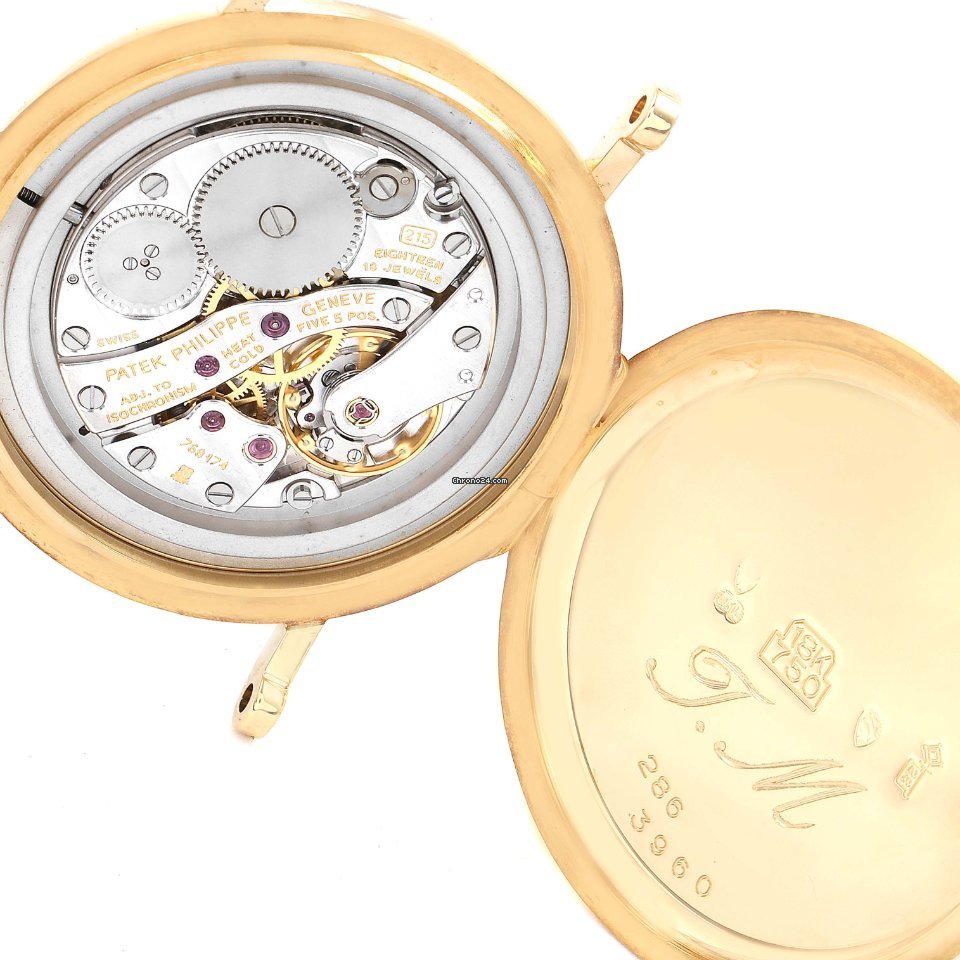 IMG_9081 Patek Philippe Calatrava Mens watch Unisex Manual winding Yellow gold 3960J Replica 8