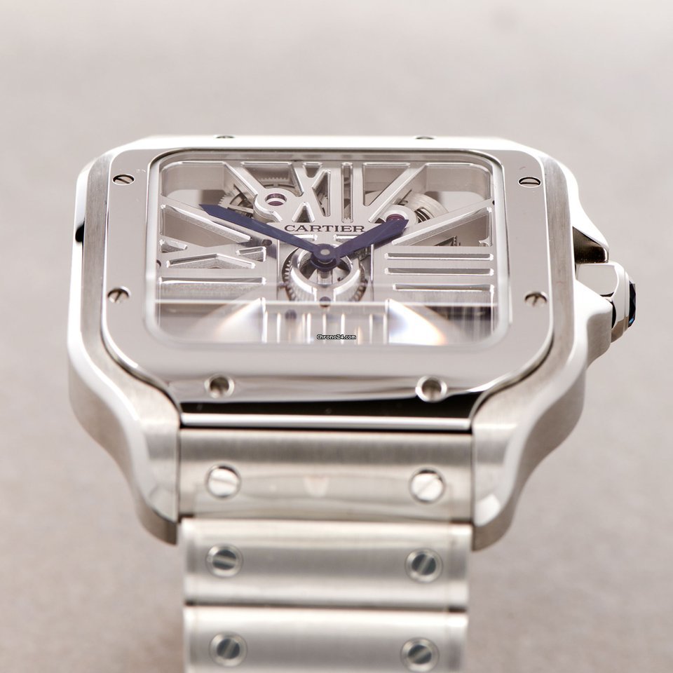 IMG_9081 Cartier Santos Mens watch Unisex Manual winding Steel WHSA0007 Replica 8