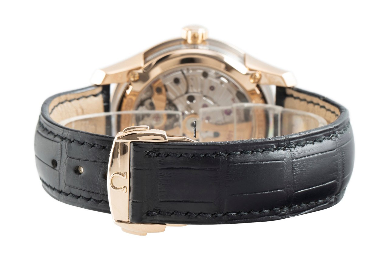 IMG_9081 Omega De Ville Hour Vision Mens watch Unisex Automatic Red gold 431.63.41.21.02.001 Replica 8