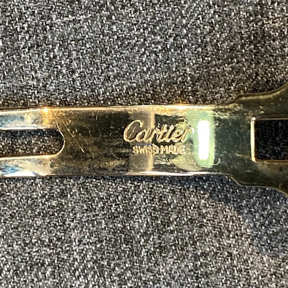 IMG_9081 Cartier Tank Americaine Mens watch Unisex Quartz Yellow gold Cartier 890510 Replica 8