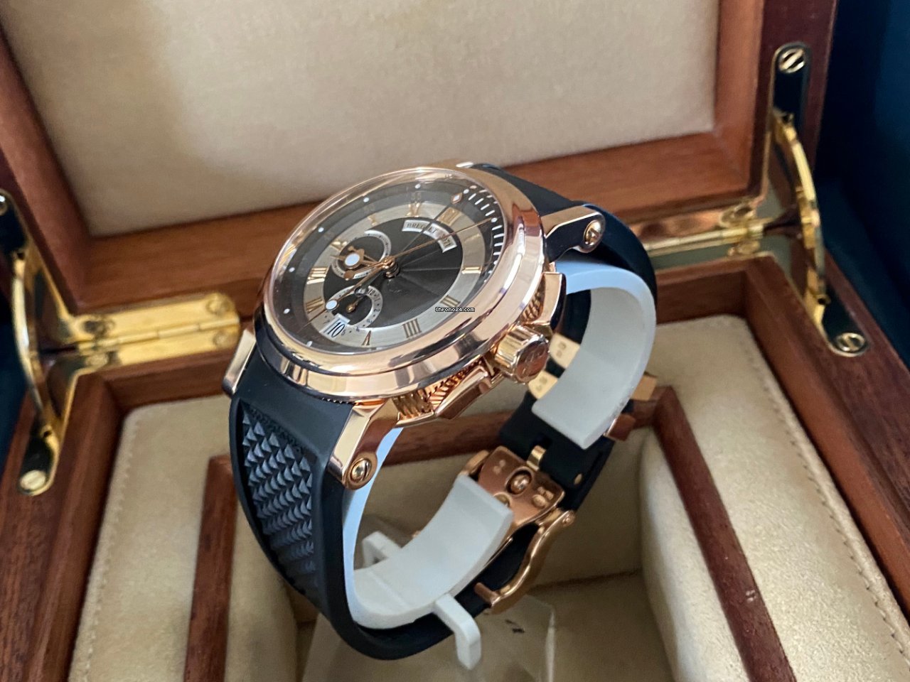 IMG_9081 Breguet Marine Mens watch Unisex Automatic Rose gold 5827BR Z2 5ZU Replica 8