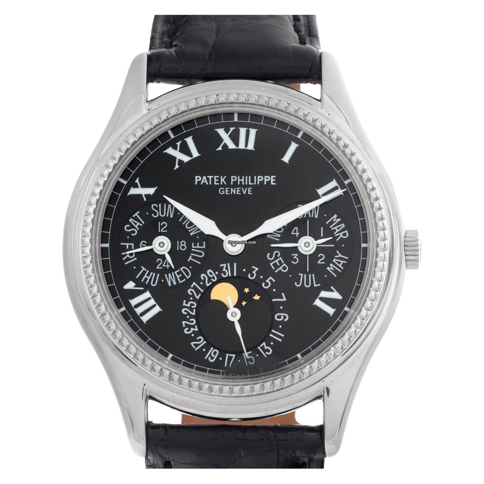IMG_9081 Patek Philippe Perpetual Calendar Mens watch Unisex Automatic White gold 5038 Replica 8