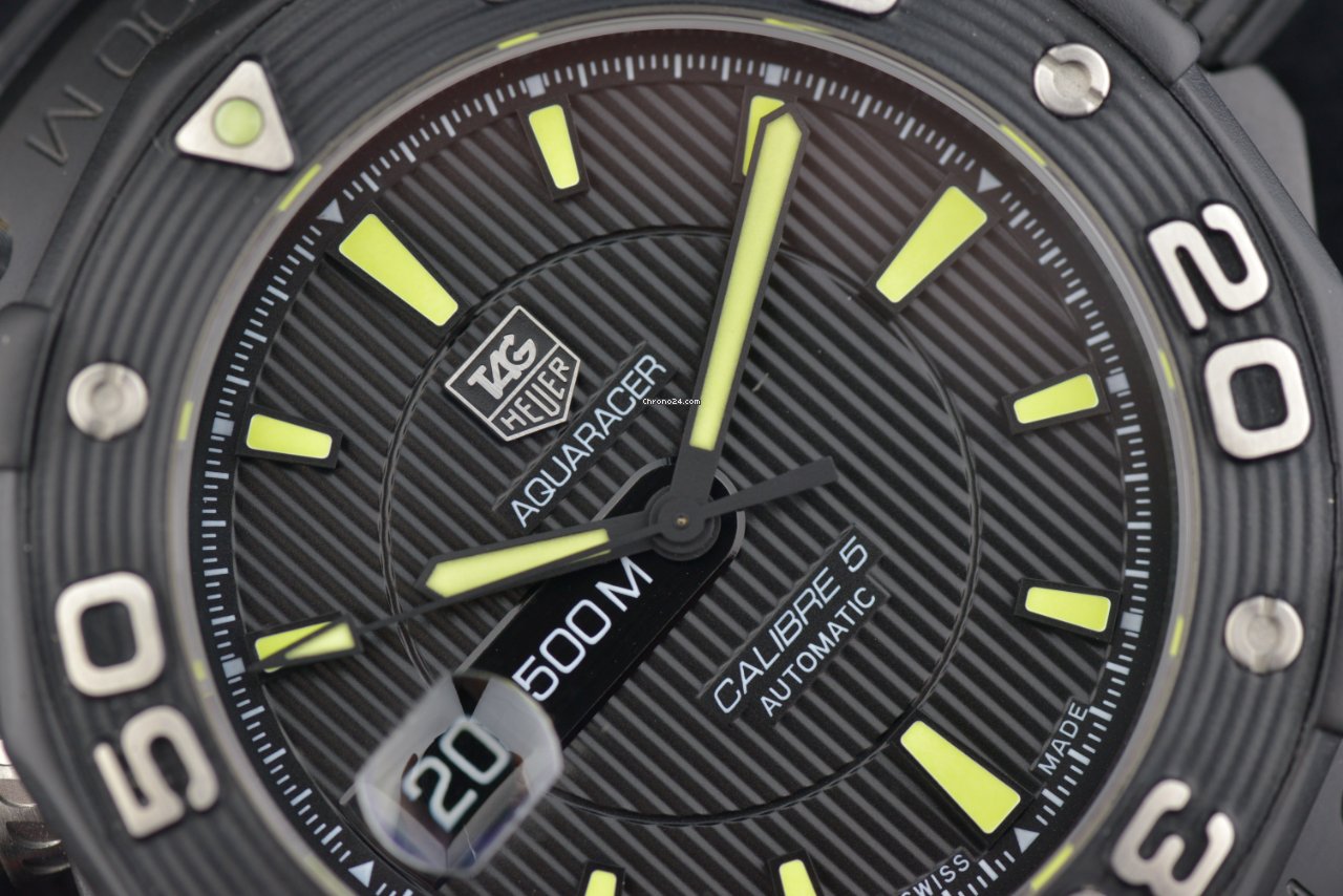 IMG_9081 TAG Heuer Aquaracer 500M Mens watch Unisex Automatic Titanium waj2180.ft6015 Replica 8