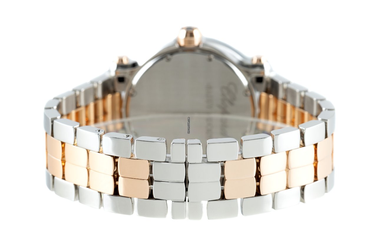 IMG_9081 Chopard Happy Sport Womens watch Quartz Gold Steel 27 8488 Replica 8