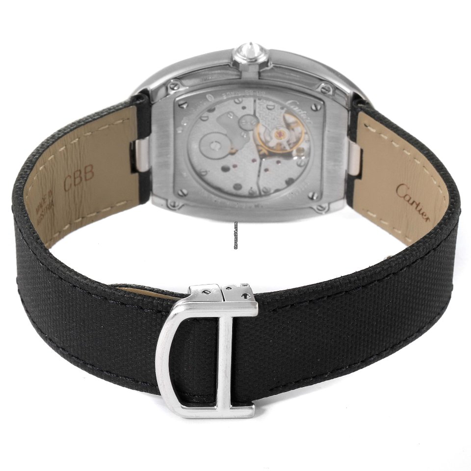 IMG_9081 Cartier Baignoire Womens watch Manual winding White gold WB520009 Replica 8
