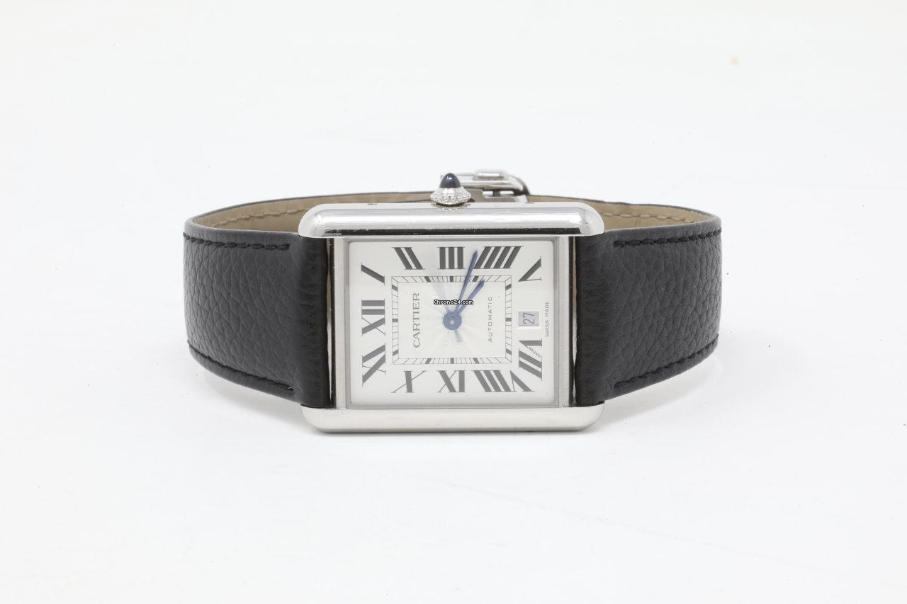 Cartier Tank Mens watch Unisex Automatic Steel WSTA0040 Replica 8