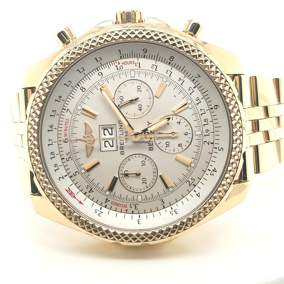 IMG_9081 Breitling Bentley 6.75 Mens watch Unisex Automatic Yellow gold K44362 Replica 8