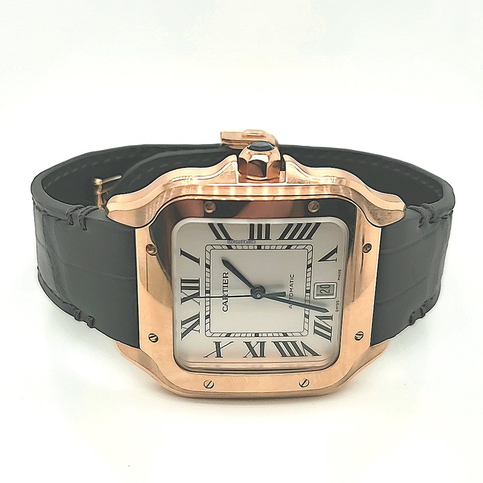 Cartier Santos Mens watch Unisex Automatic Rose gold WGSA0019 Replica 8
