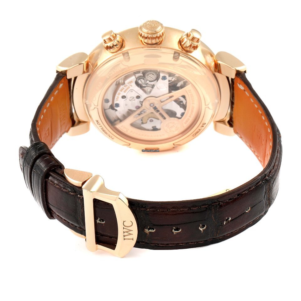 IMG_9081 IWC Da Vinci Chronograph Mens watch Unisex Automatic Rose gold IW393101 Replica 8