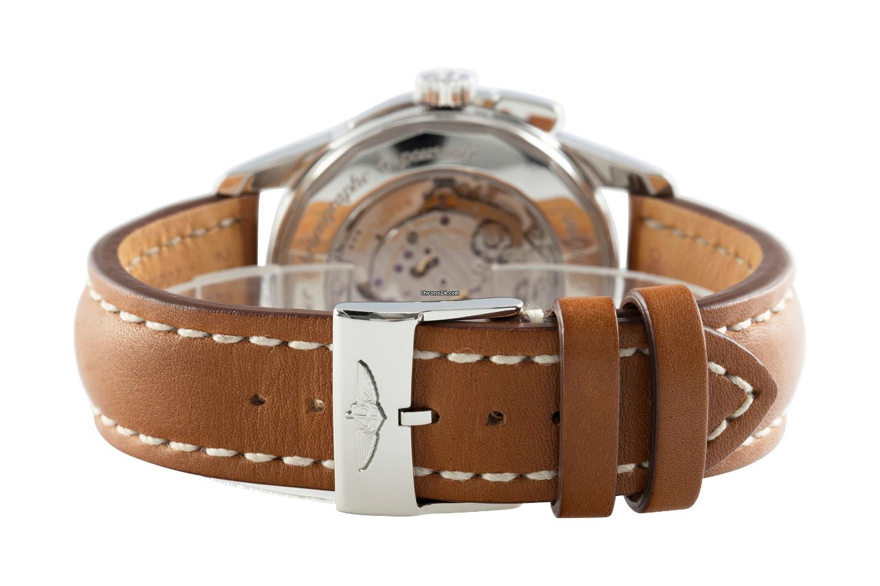 IMG_9081 Breitling Transocean Chronograph Mens watch Unisex Manual winding Steel AB1411 Replica 8