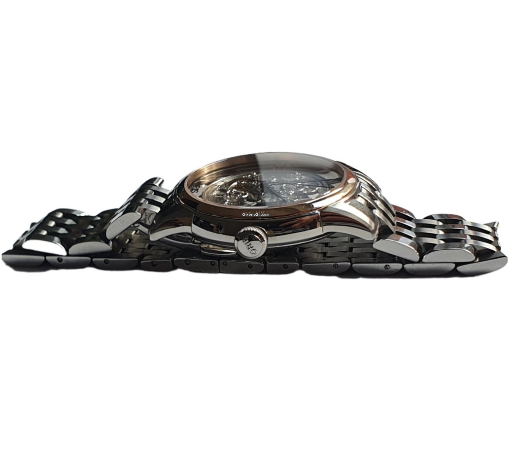 IMG_9081 Oris Artelier Translucent Skeleton Mens watch Unisex Automatic Steel 01 734 7684 6351-07 8 21 77 Replica 8