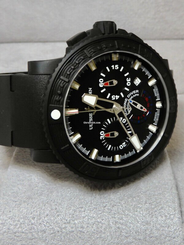 IMG_9081 Ulysse Nardin Diver Black Sea Automatic Steel 353-92-3C Replica 8
