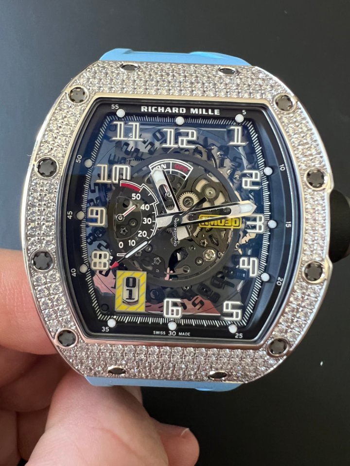 IMG_9081 Richard Mille RM 030 Mens watch Unisex Automatic White gold RM30 WG Replica 8