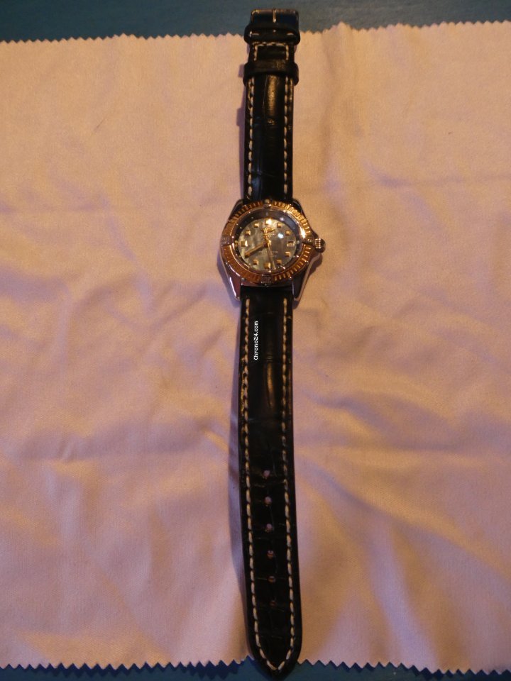 IMG_9081 Breitling Callistino Womens watch Quartz Gold Steel D72345 Replica 8