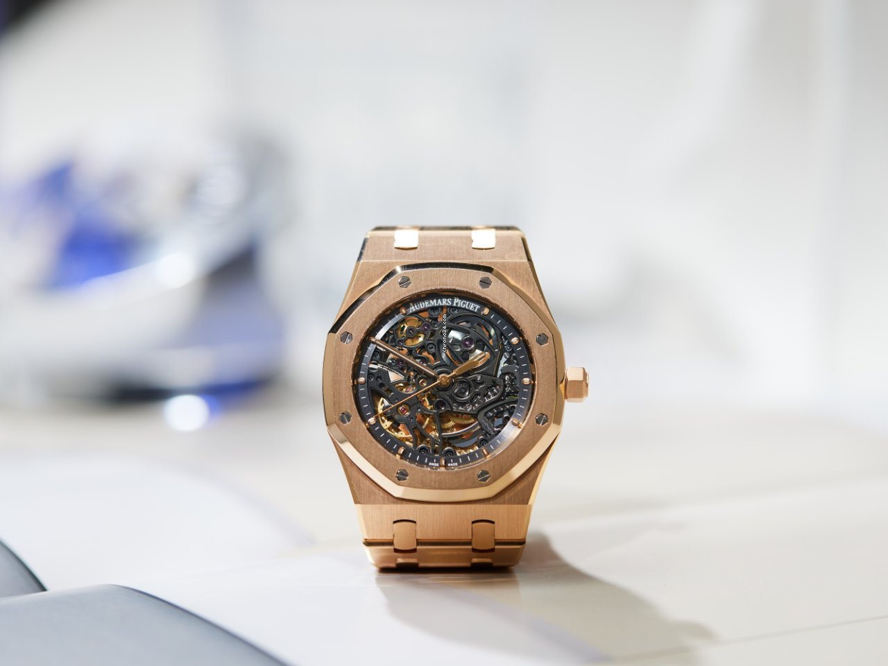 IMG_9081 Audemars Piguet Royal Oak Selfwinding Mens watch Unisex Automatic Rose gold 15305OR.OO.D088CR.01 Replica 8