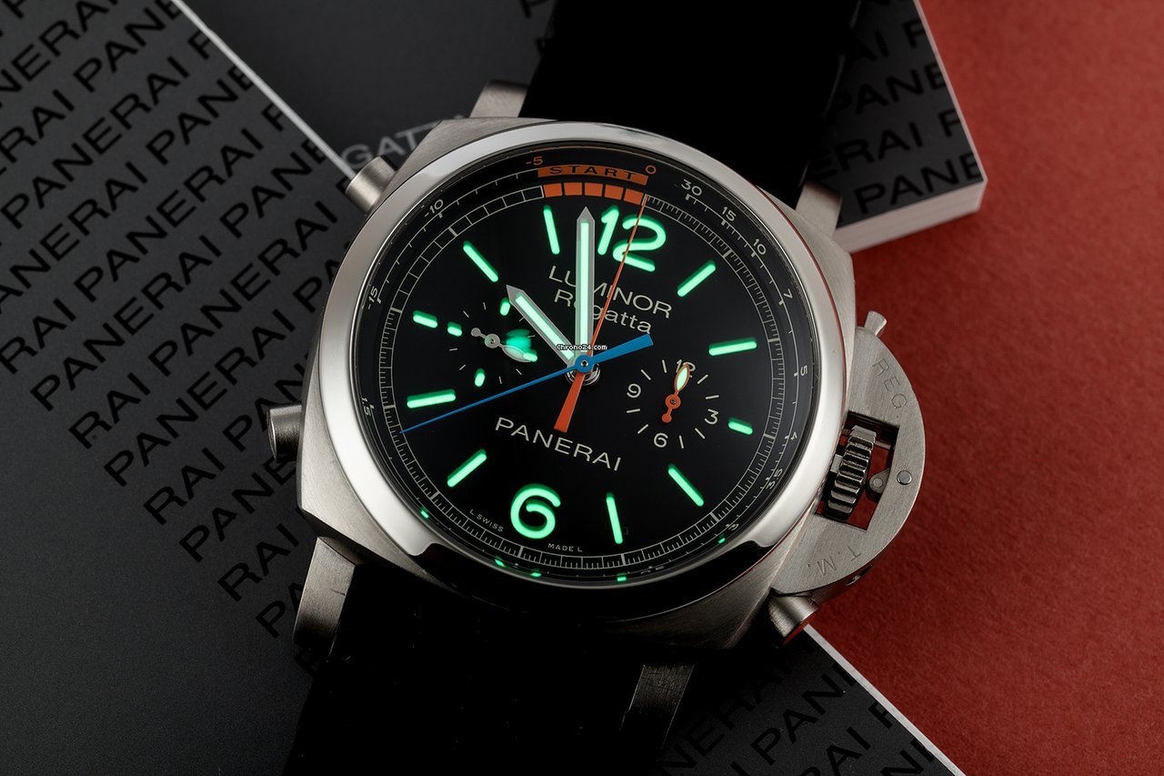 IMG_9081 Panerai Luminor 1950 Regatta 3 Days Chrono Flyback Automatic Titanium PAM00526 Replica 8
