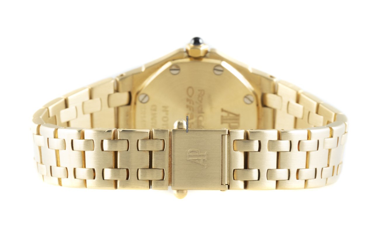IMG_9081 Audemars Piguet Royal Oak Offshore Lady Womens watch Quartz Yellow gold 67150BA Replica 8