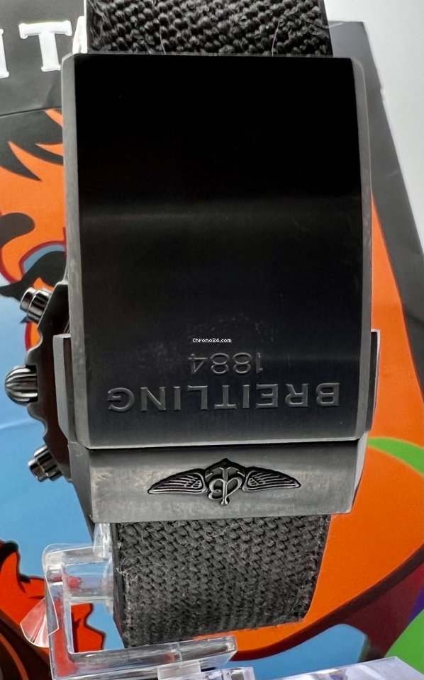 IMG_9081 Breitling Chronomat 44 Blacksteel Mens watch Unisex Automatic Steel MB0111C3 BE35 Replica 8