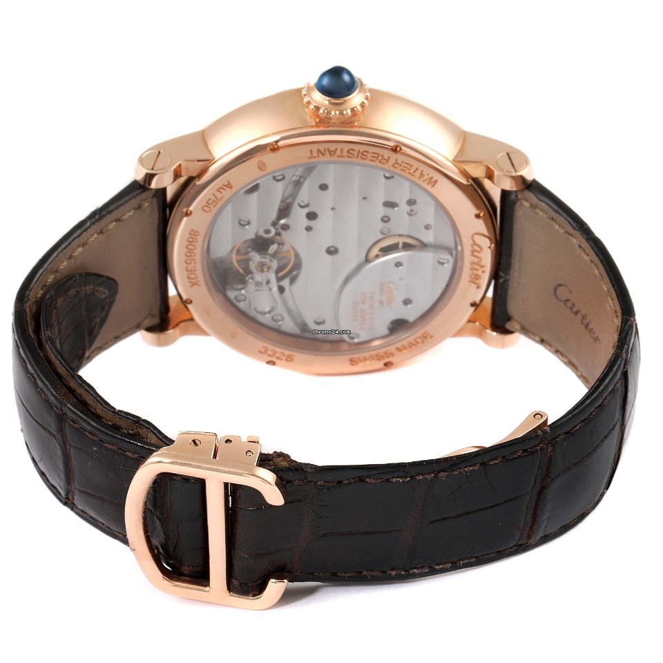 Cartier Rotonde de Cartier Mens watch Unisex Manual winding Rose gold W1556203 Replica 8