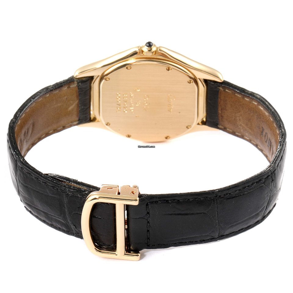 IMG_9081 Cartier Cougar Mens watch Unisex Quartz Yellow gold 887904 Replica 8