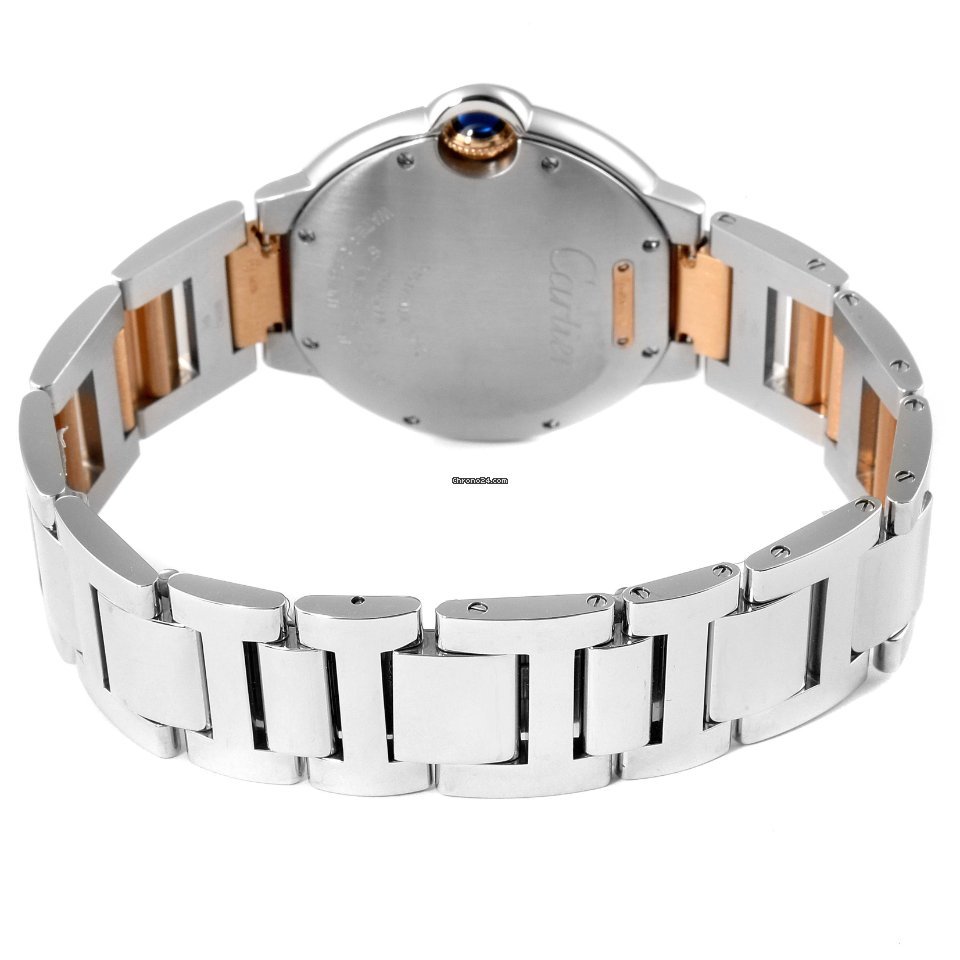 IMG_9081 Cartier Ballon Bleu 36mm Womens watch Automatic Gold Steel W2BB0003 Replica 8