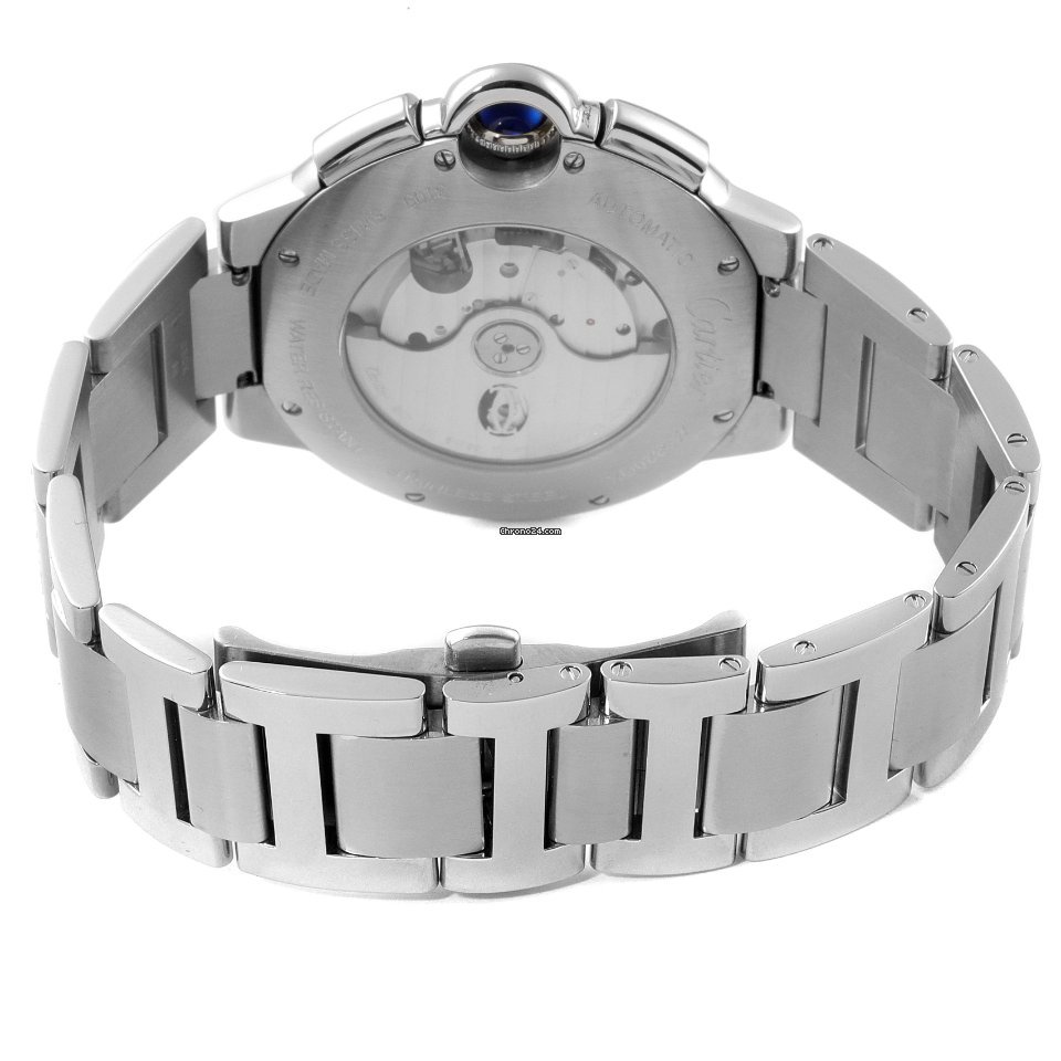 IMG_9081 Cartier Ballon Bleu 44mm Mens watch Unisex Automatic Steel W6920077 Replica 8