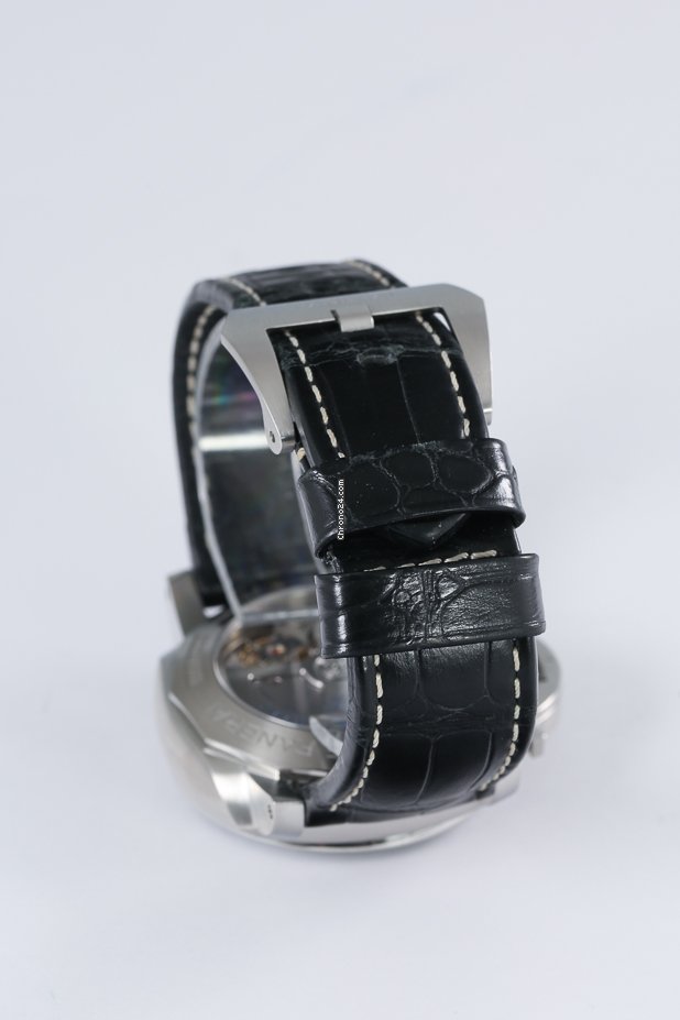 IMG_9081 Panerai Luminor 1950 3 Days GMT Power Reserve Automatic Mens watch Unisex Automatic Steel PAM 00321 Replica 8