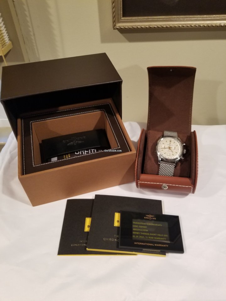 IMG_9081 Breitling Transocean Chronograph Mens watch Unisex Automatic Steel AB015412 G784 Replica 8
