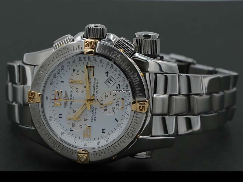 IMG_9081 Breitling Emergency Mens watch Unisex Quartz Gold Steel B73321 Replica 8