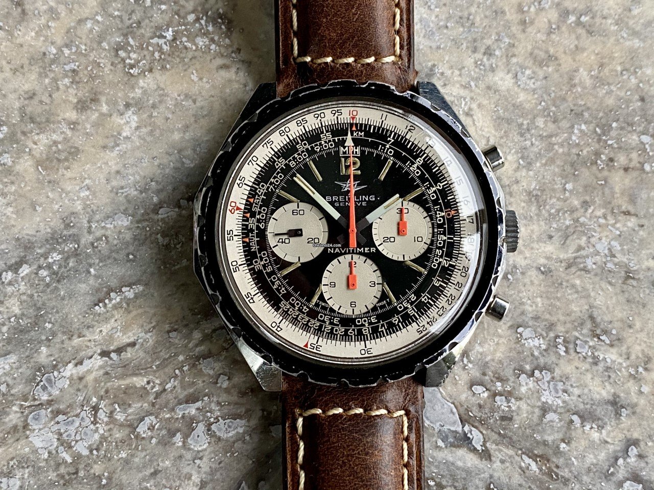 IMG_9081 Breitling Navitimer Mens watch Unisex Manual winding Steel 0816 Replica 8