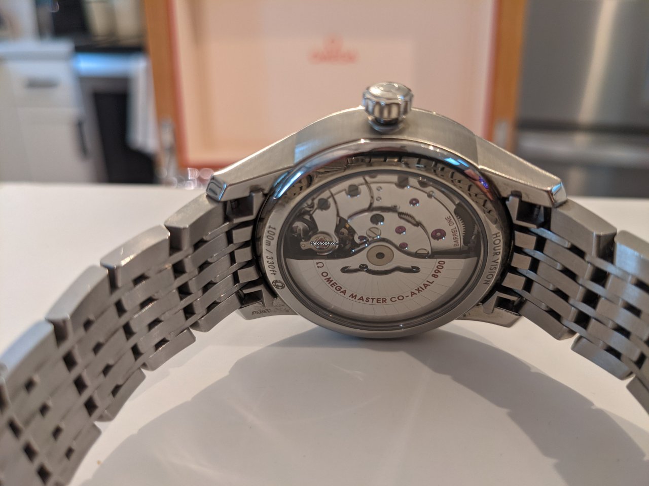 IMG_9081 Omega De Ville Hour Vision Mens watch Unisex Automatic Steel 433.33.41.21.03.001 Replica 8