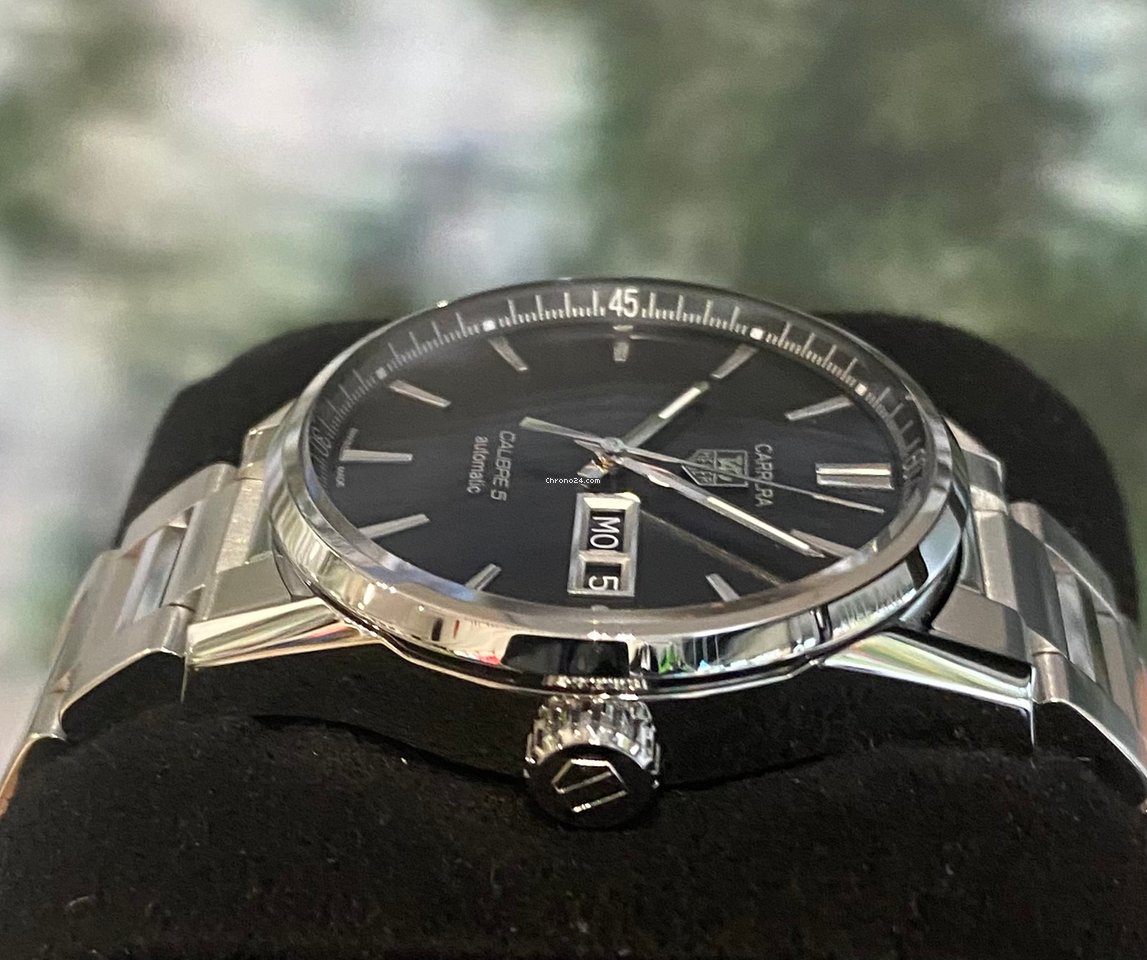 IMG_9081 TAG Heuer Carrera Calibre 5 Mens watch Unisex Automatic Steel WAR201A.BA0723 Replica 8