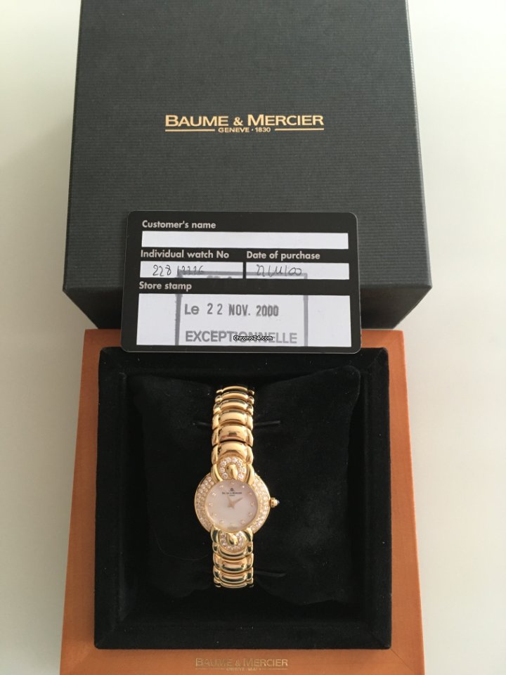 IMG_9081 Baume & Mercier Womens watch Quartz Gold Steel MVD035067 Replica 8