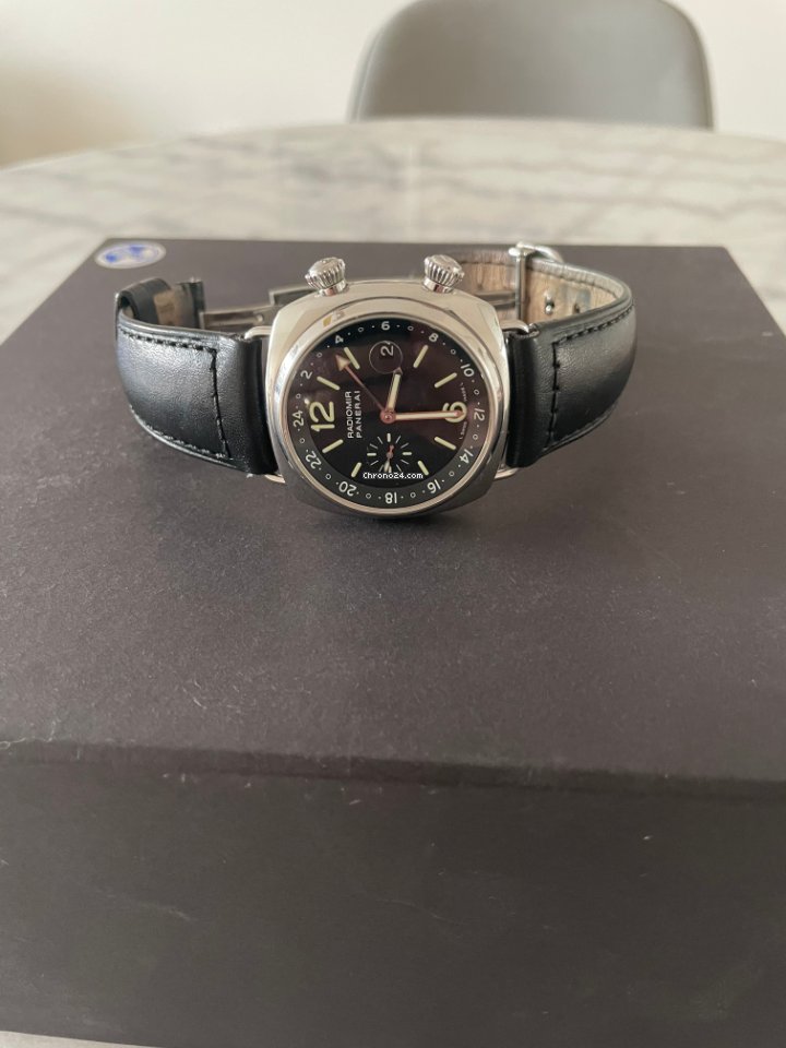 IMG_9081 Panerai Radiomir GMT Mens watch Unisex Automatic Steel PAM 00184 Replica 8