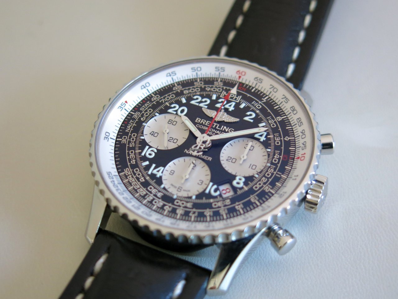 Breitling Navitimer Cosmonaute Mens watch Unisex Manual winding Steel AB021012.BB59.435X.A20BA.1 Replica 8